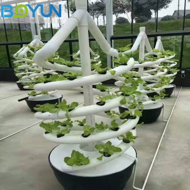 博云农业打造上海双螺旋管道水培优质立体农业和无土栽培工程